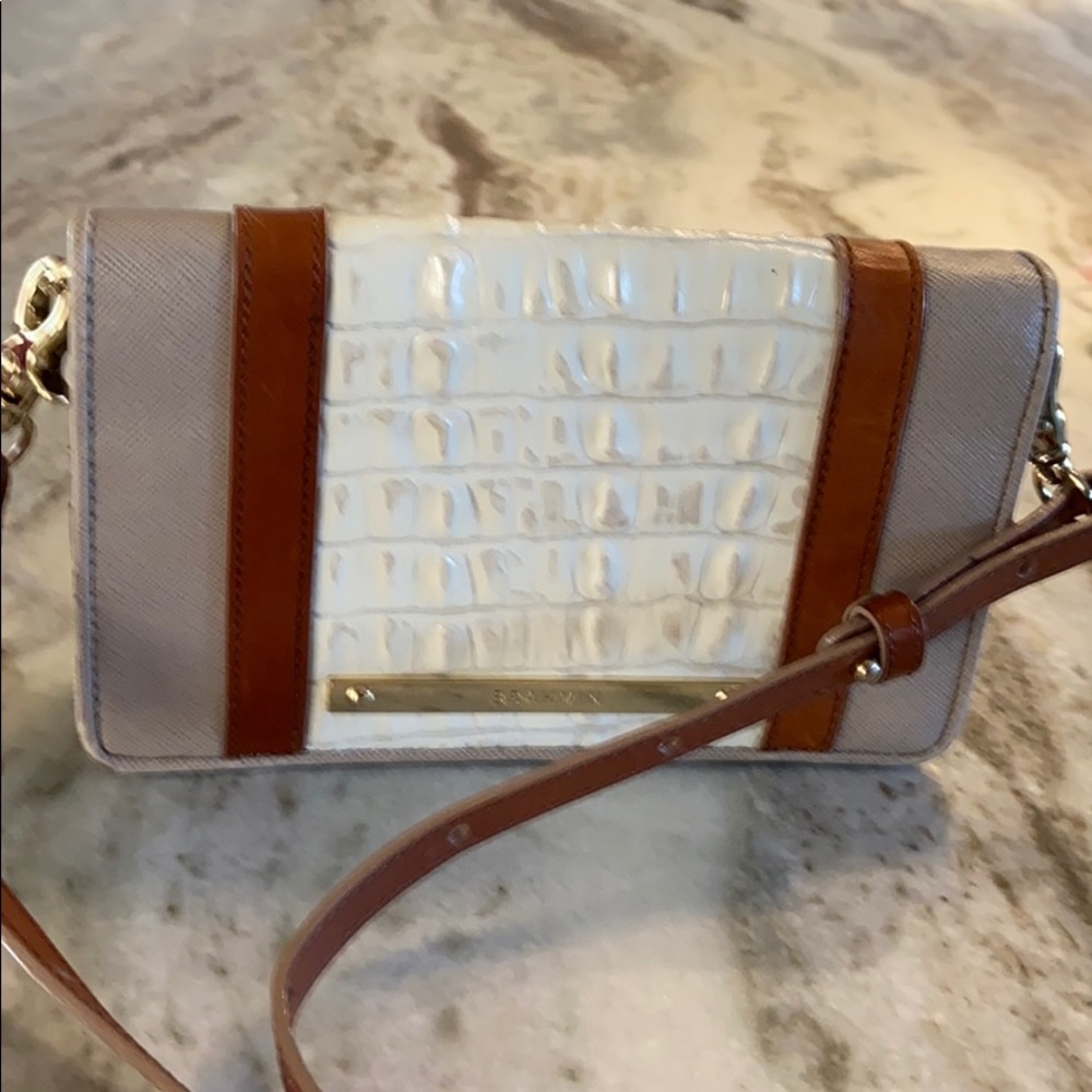 Brahmin adjustable strap wallet crossbody purse